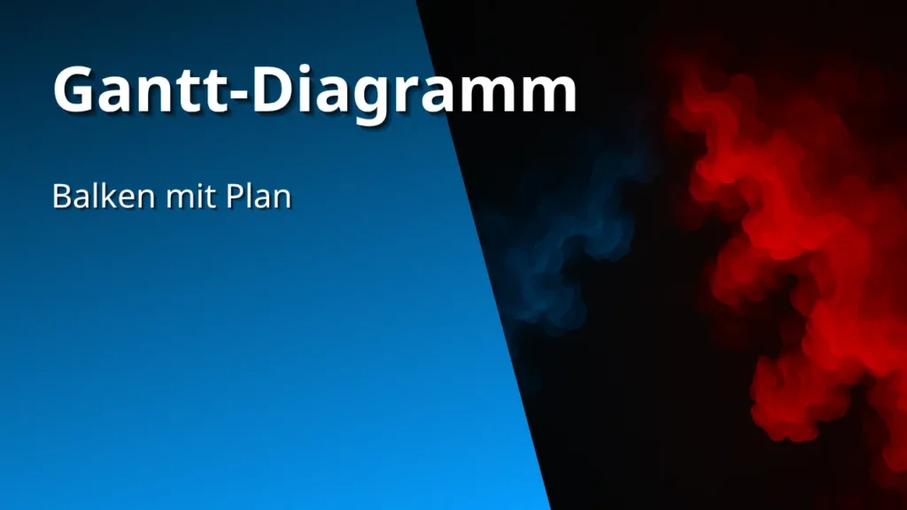 Gantt Diagramm-Balken mit Plan